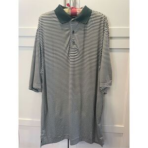 FootJoy Performance Golf Polo Green Stripes Men’s Sz M